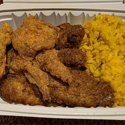 Sole Food BBQ - Wings, whiting and yellow rice