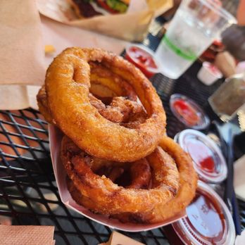 Bob's Atomic Burgers - Onion rings worth the try I liked them - Burgers Near Me - Golden, Colorado
