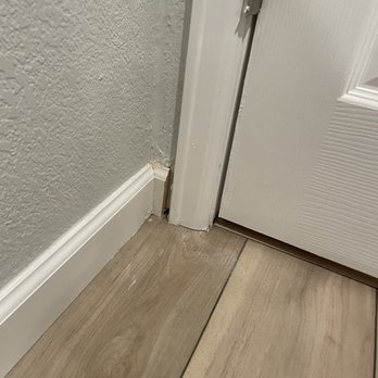 Hatfield Renovation - Installed short baseboard, sloppy paint - General Contractors Near Me
