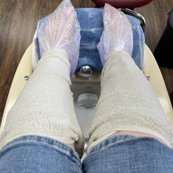 Galaxy Nails - Parafin wax treatment and hot towel leg wrap
