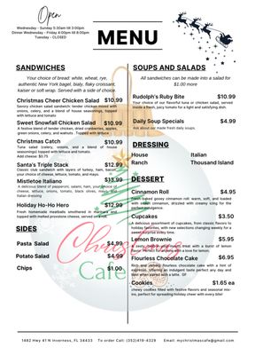 Menu photo 1 Christmas Cafe Inverness, FL Menu photo 1 Christmas Cafe Inverness, FL