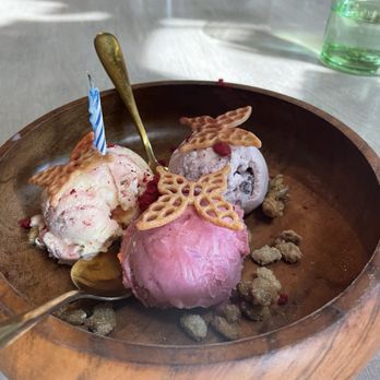 Cantina Monarca - Ice cream, raspberry sorbet, Huckleberry, strawberry cheesecake - Cocktail Bars Near Me - Bellevue, Washington