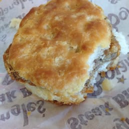 Biscuit with steak