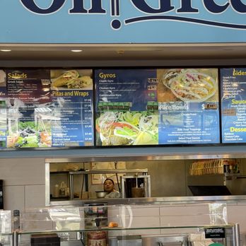 Oh Greek - menus on the front of the restaurant - Greek Near Me - Ellenton, Florida Oh Greek - menus on the front of the restaurant - Greek Near Me - Ellenton, Florida