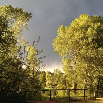 Glen Eden Resort - View from porch of cabin with river nestled below. - Venues & Event Spaces Near Me - Clark, Colorado Glen Eden Resort - View from porch of cabin with river nestled below. - Venues & Event Spaces Near Me - Clark, Colorado