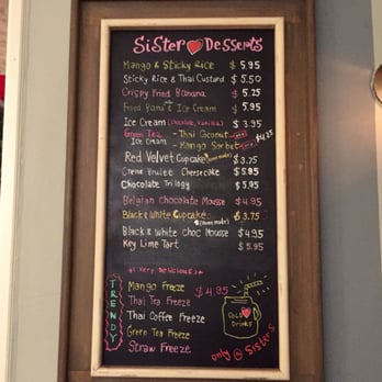 Sisters Thai - Desserts Menu - Thai Near Me - Fairfax, Virginia Sisters Thai - Desserts Menu - Thai Near Me - Fairfax, Virginia