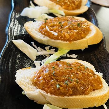 Amazing Basil - Singapore chili crab toast ($15) - Asian Fusion Near Me - Fremont, California