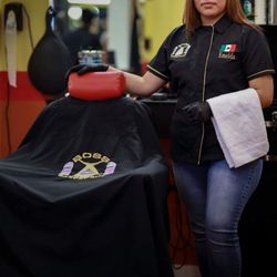 Imelda leading women power at Boss Barber Shop. Friendly and talented.