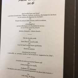 Le Duo - Menu