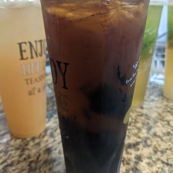 Teaspoon - Roasted oolong tea with grass jelly - Coffee & Tea Near Me - Palo Alto, California Teaspoon - Roasted oolong tea with grass jelly - Coffee & Tea Near Me - Palo Alto, California
