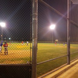 Little league under the lights at the keller sports park