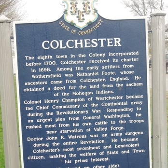 Colchester Historical Marker - Landmarks & Historical Buildings Near Me - Colchester, Connecticut Colchester Historical Marker - Landmarks & Historical Buildings Near Me - Colchester, Connecticut