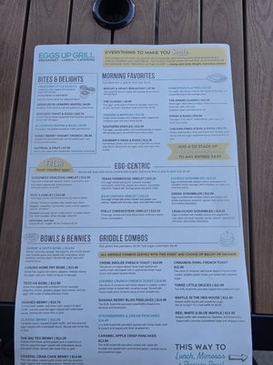 Menu photo 1 Eggs Up Grill Rome, GA