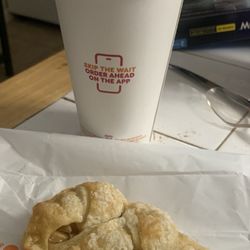 Medium coffee and $1 Braided Apple Pie (last day of deal)