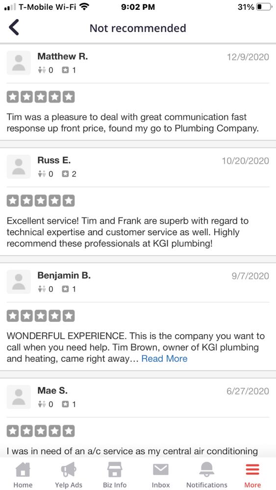 Slide of KGI Plumbing And Heating