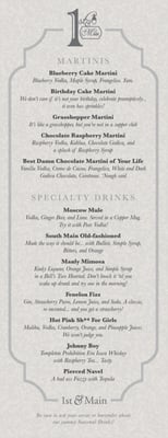 Menu photo 6 1st & Main Dubuque, IA Menu photo 6 1st & Main Dubuque, IA
