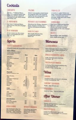 Menu photo 2 Nicha's Comida Mexicana San Antonio, TX