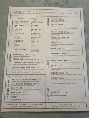 Menu photo 1 Margaux Pittsburgh, PA