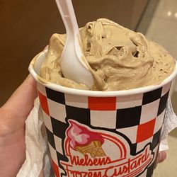 Nielsen’s Frozen Custard - Chocolate concrete with Reese's peanut butter cup mixed in.