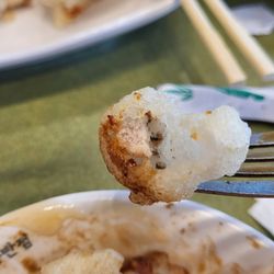 Disappointing sweet and sour pork (thin dry strips)