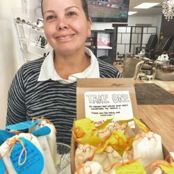 Maria's Nails - We have complimentary all-natural foot scrubs and soaks handmade by Maria for our customers! While supplies last!