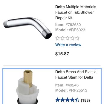 Lowe's Home Improvement - Lowe's $15.98 for the same Delta part - Hardware Stores Near Me - Williamsville, New York