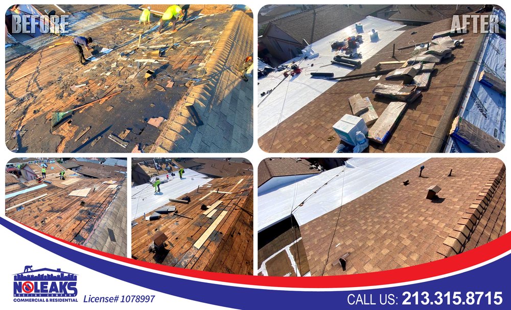 Slide of No Leaks Roofing