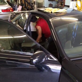 First Class Tint - Getting the rear windshield - Car Window Tinting Near Me - Honolulu, Hawaii