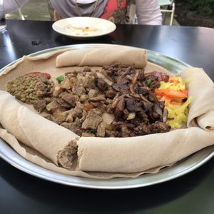 Photo of Bete Ethiopian Cuisine & Cafe - Silver Spring, MD, United States. Lamb tibs and Yeshint tibs