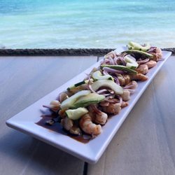 Charly's Rock - Scallop, shrimp, sea snail, and octopus