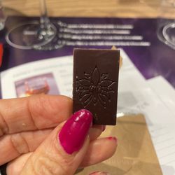 Bar Au Chocolat - Each piece has their signature stamp.