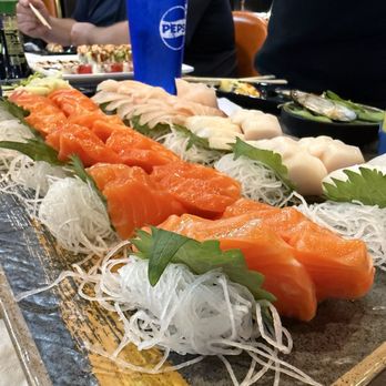 A Sushi and Grill - 45. Salmon Sashimi 48. Yellowtail Sashimi - Sushi Bars Near Me - Tempe, Arizona