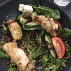 Cafe Verde - Salt & pepper on Greek salad - very yummy
