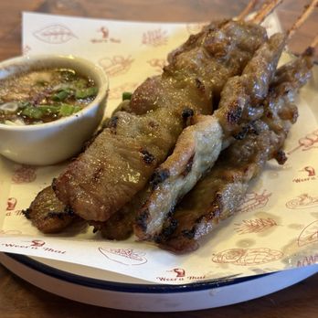 Weera Thai - Rainbow - Pork satay - Thai Near Me - Las Vegas, Nevada Weera Thai - Rainbow - Pork satay - Thai Near Me - Las Vegas, Nevada