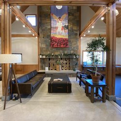 Seating area inside of the welcome center