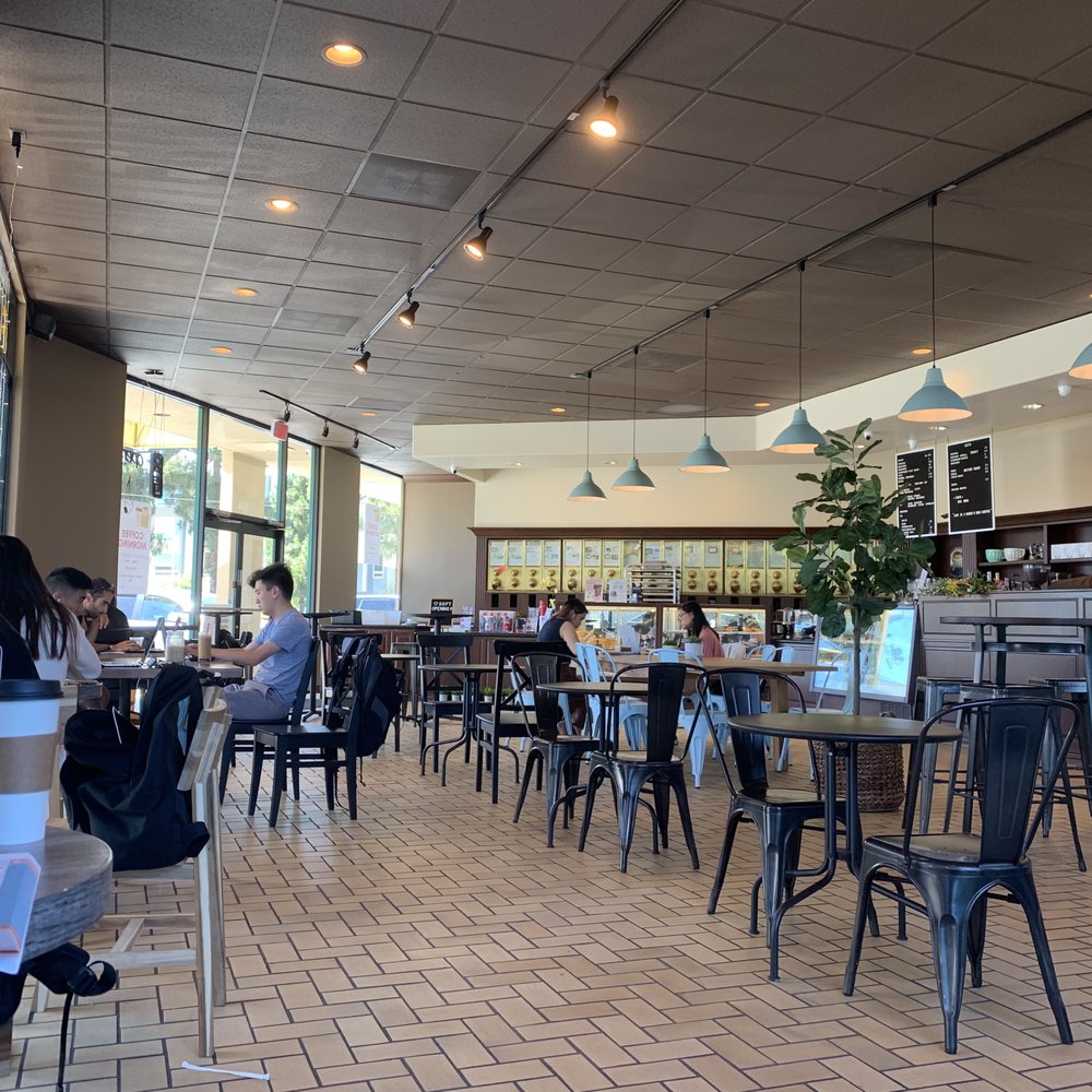 Cafe Big Mug - Please switch out these round tables/chairs! There's plenty of space for better furniture. - Coffee & Tea Near Me - Santa Clara, California