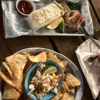 Salt Shack On The Bay - Ceviche and mahi dip. - Seafood Near Me - Tampa, Florida Salt Shack On The Bay - Ceviche and mahi dip. - Seafood Near Me - Tampa, Florida