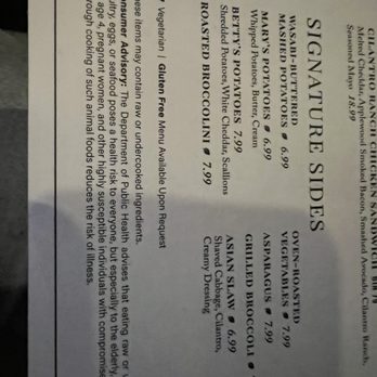 Cooper’s Hawk Winery & Restaurant - Gluten free menu available upon request menu notice - New American Near Me - Naples, Florida
