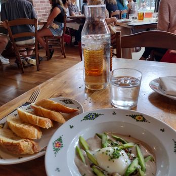 Osteria Morini - Uovo (egg) + asparagus - Italian Near Me - Washington, DC, District of Columbia