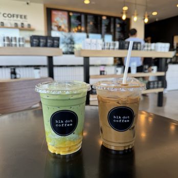Blk Dot Coffee - yuzu mango matcha + VTM coffee - Coffee & Tea Near Me - Fountain Valley, California
