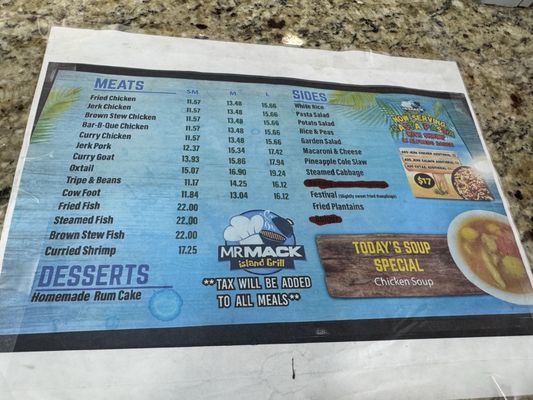 Menu photo 2 Mr Mack's West Palm Beach, FL Menu photo 2 Mr Mack's West Palm Beach, FL