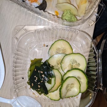Makoto Japanese Restaurant - Half a sliced cucumber for $6! Bargain! - Japanese Near Me - Eugene, Oregon Makoto Japanese Restaurant - Half a sliced cucumber for $6! Bargain! - Japanese Near Me - Eugene, Oregon