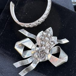 Century 20 Antiques - Silver Bracelet and Silver Brooch purchased