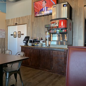 Fortune House - Beverage area, napkins and additional condiments not on the table - Chinese Near Me - Hutto, Texas