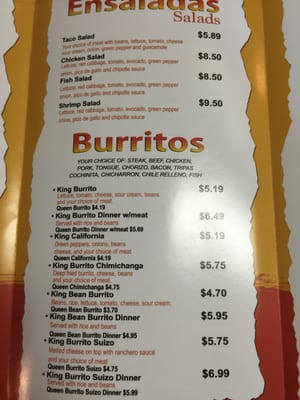 Menu photo 6 Cuco's Burrito Express Cary, IL