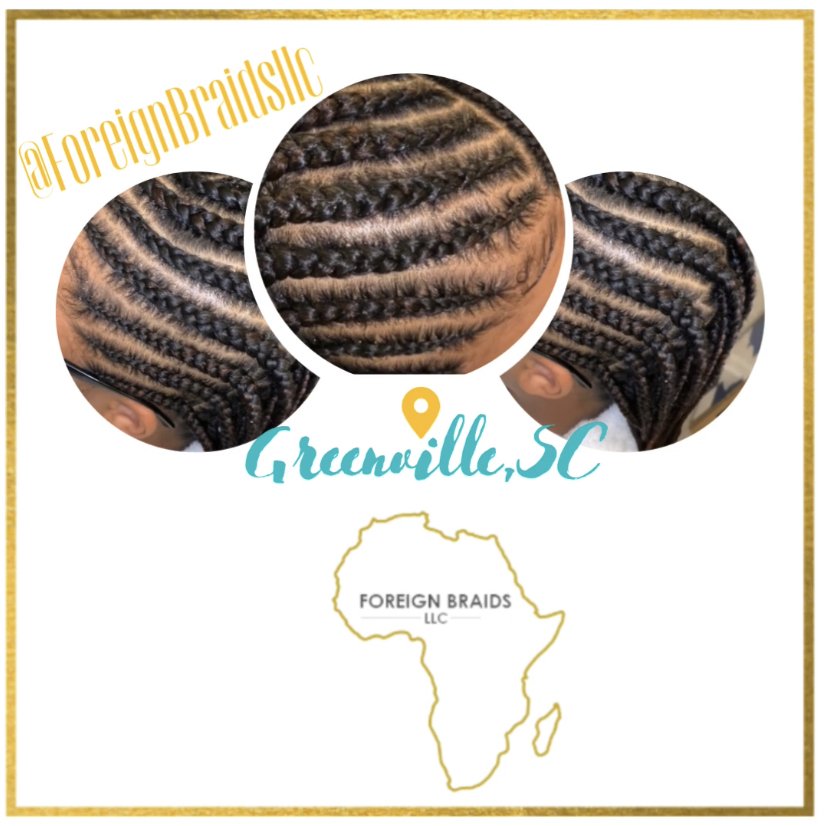 FOREIGN BRAIDS Updated April 2024 Greenville, South Carolina Hair