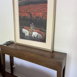 Steven's Art & Antiques - Bamboo Side Table and Ye Mao Horse Mongolia Series - purchased from Ye Mao