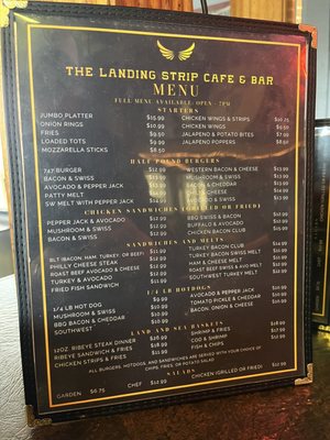 Menu photo 5 The Landing Strip San Diego, CA Menu photo 5 The Landing Strip San Diego, CA