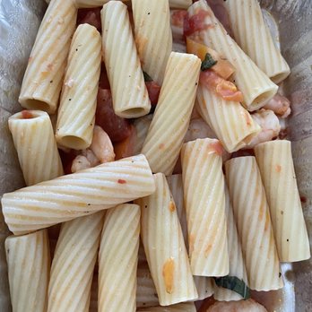 Briciola - RIGATONI WITH SPICY GRILLED SHRIMP - Italian Near Me - New York, New York