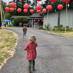 Puget Sound Zen Center - Walking up to the entry on the day of our temple dedication (September 2022)